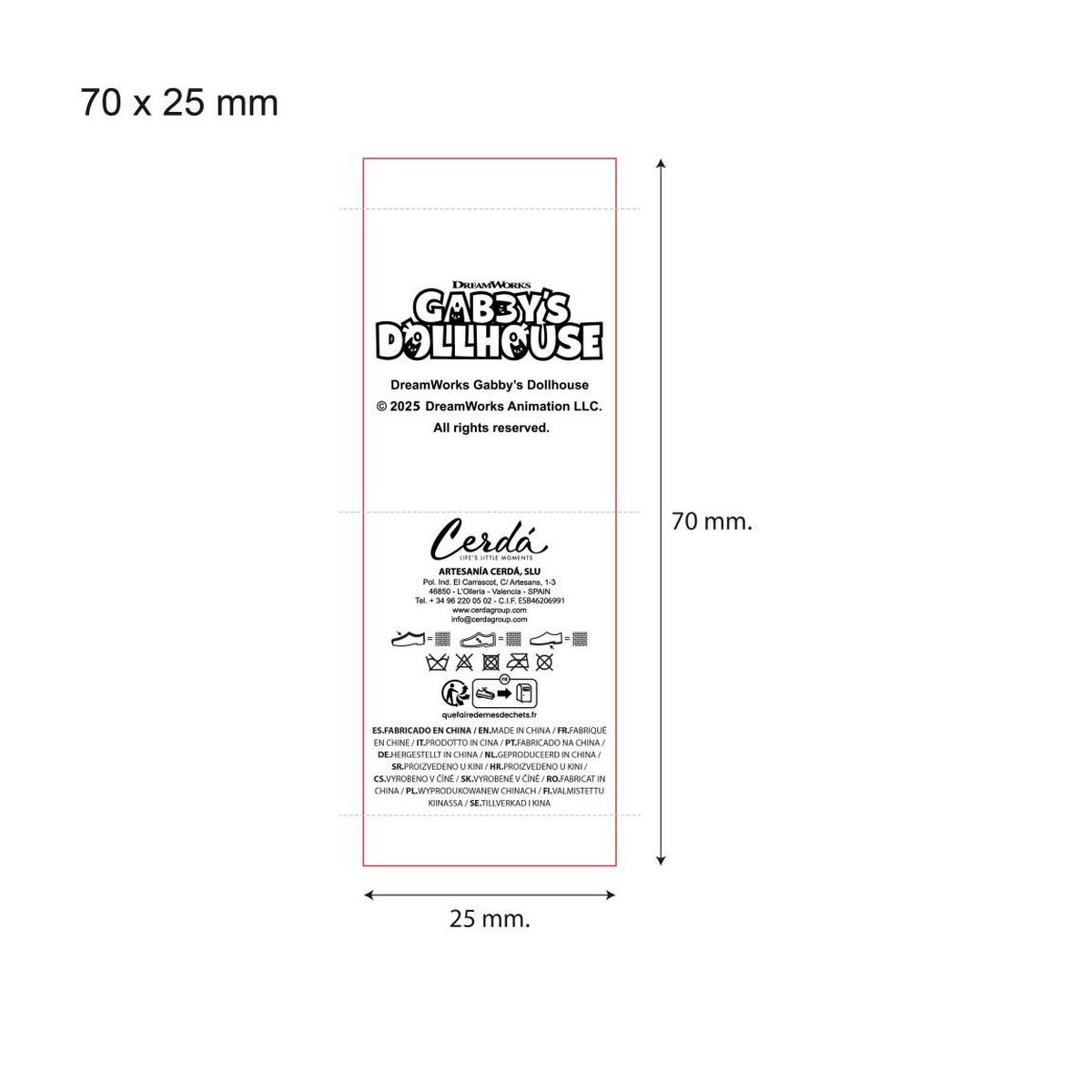 Zapatillas de Estar por Casa Gabby's Dollhouse Rosa
