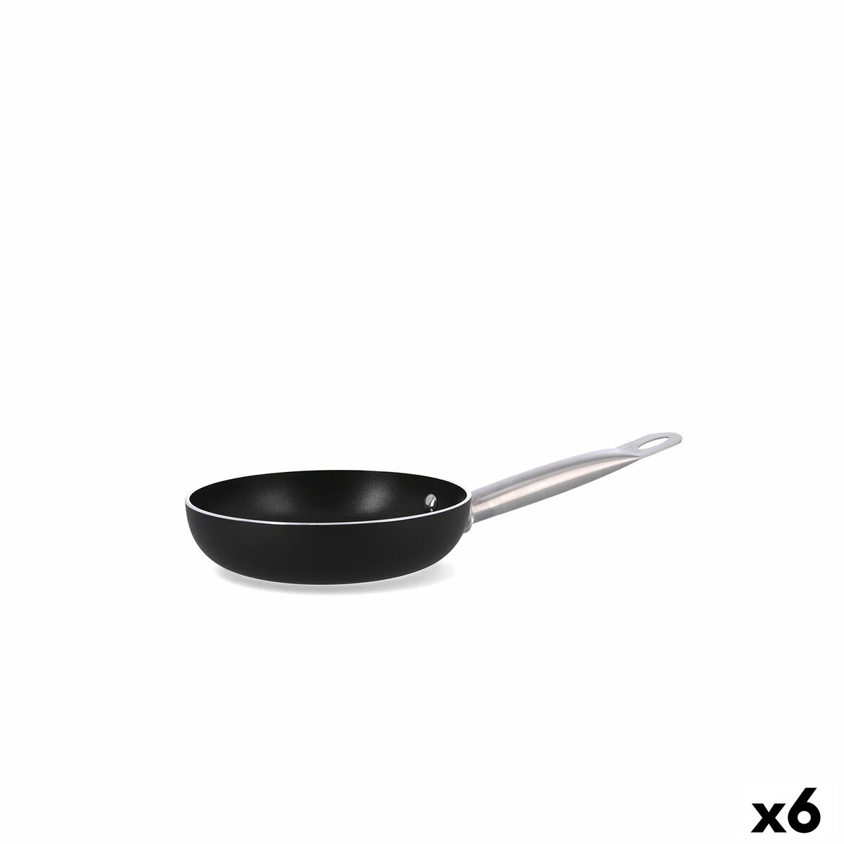Sartén Quid Pro Chef Negro Metal Ø 18 cm (6 Unidades)