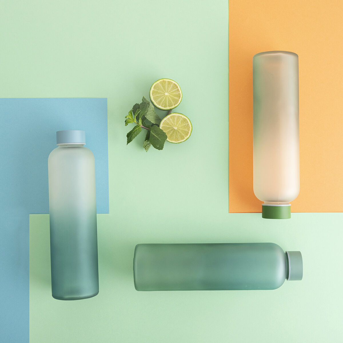 Botella de Agua Quid Quidate Verde Vidrio 600 ml (12 Unidades)