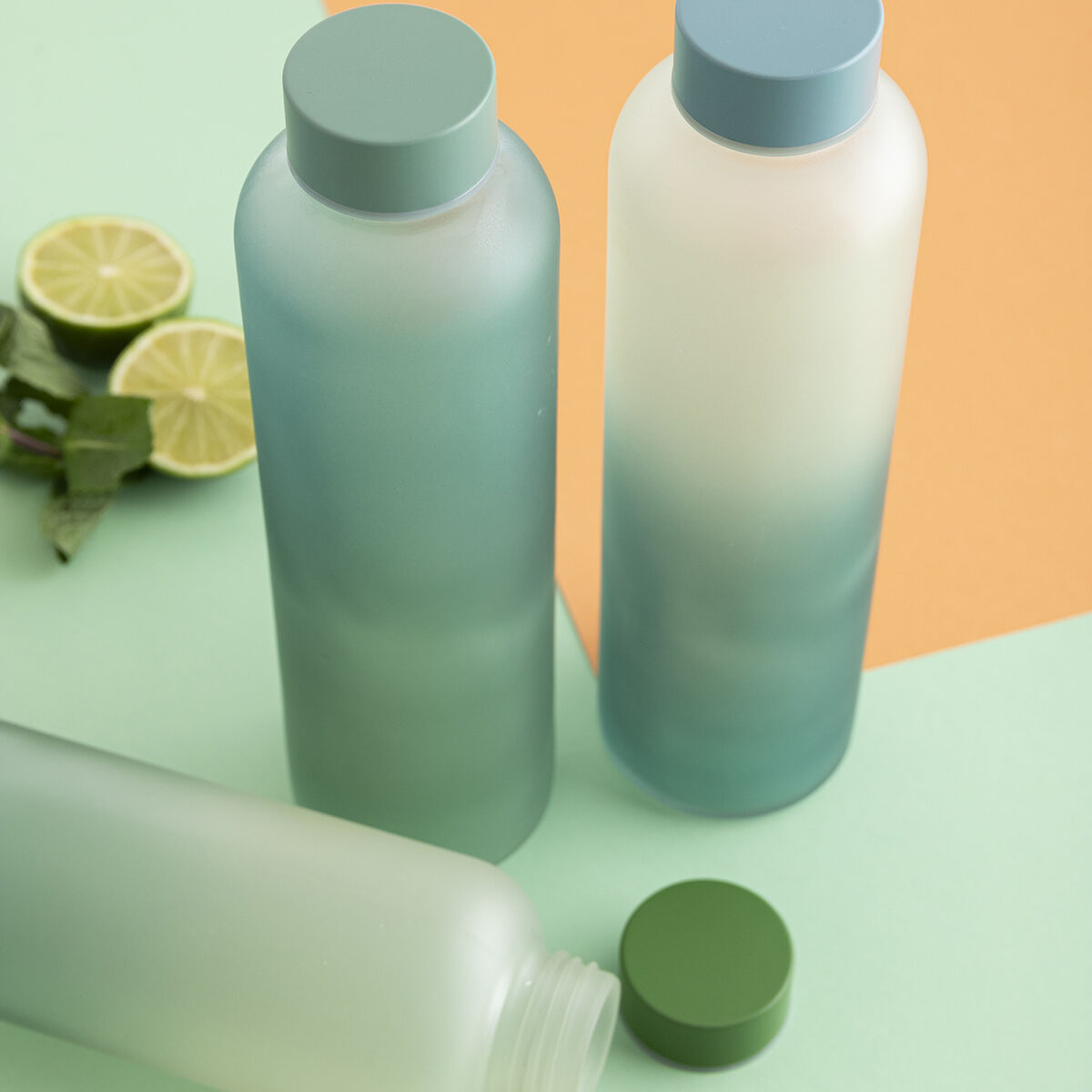 Botella de Agua Quid Quidate Verde Vidrio 600 ml (12 Unidades)