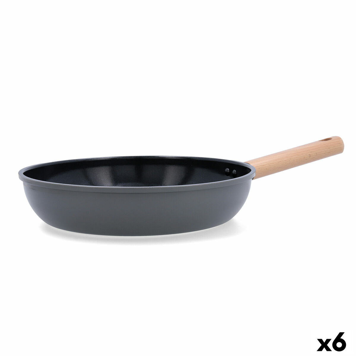 Sartén Bidasoa Mia Gris Metal Ø 28 cm (6 Unidades)