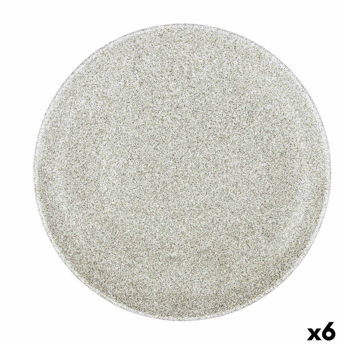 Plato para Pizza Bidasoa Element Hydrozero Beige Cerámica Ø 30 cm (6 Unidades)