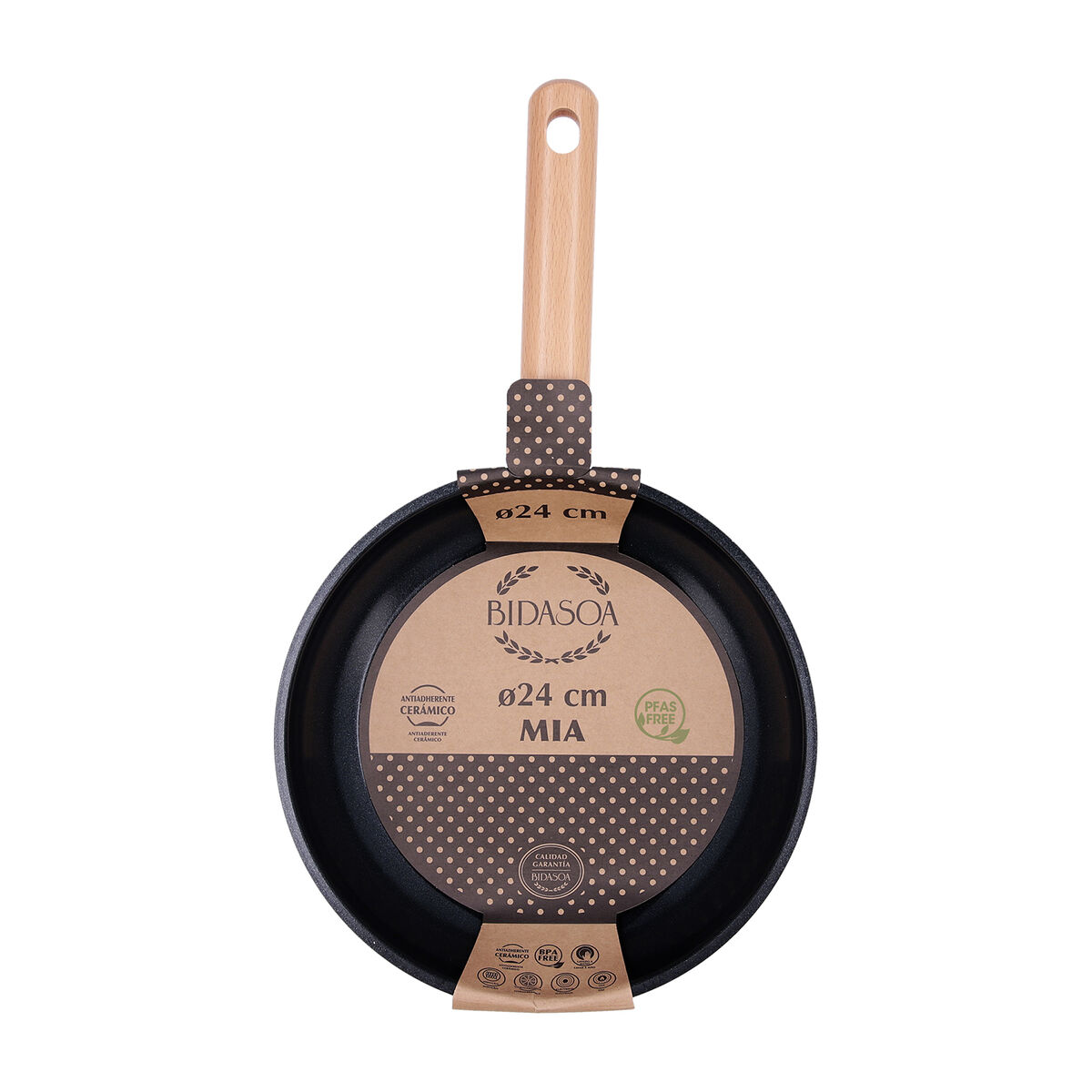 Sartén Bidasoa Mia Gris Metal Ø 24 cm (6 Unidades)