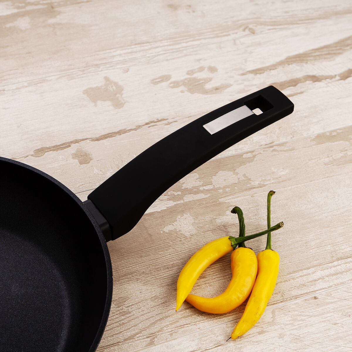 Sartén Quid Estelar Negro Metal Ø 30 cm (6 Unidades)