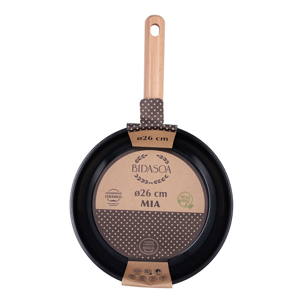 Sartén Bidasoa Mia Gris Metal Ø 26 cm (6 Unidades)