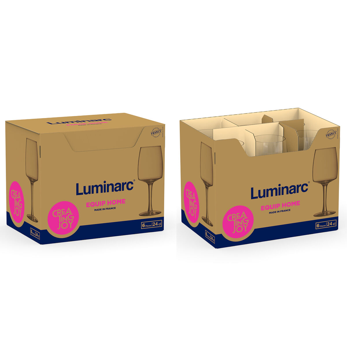 Copa de vino Luminarc Equip Home Transparente Vidrio 240 ml (6 Unidades)