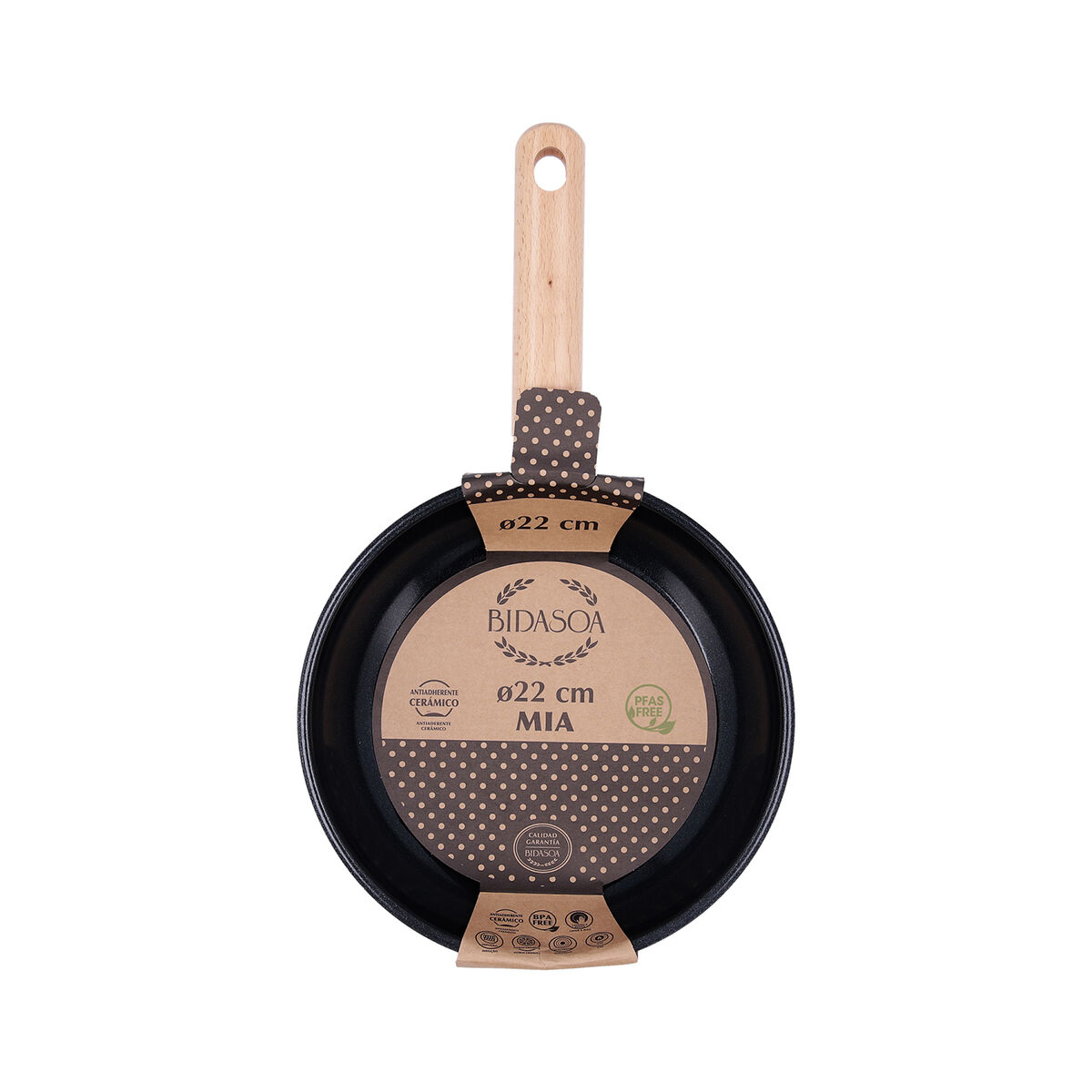 Sartén Bidasoa Mia Gris Metal Ø 22 cm (6 Unidades)