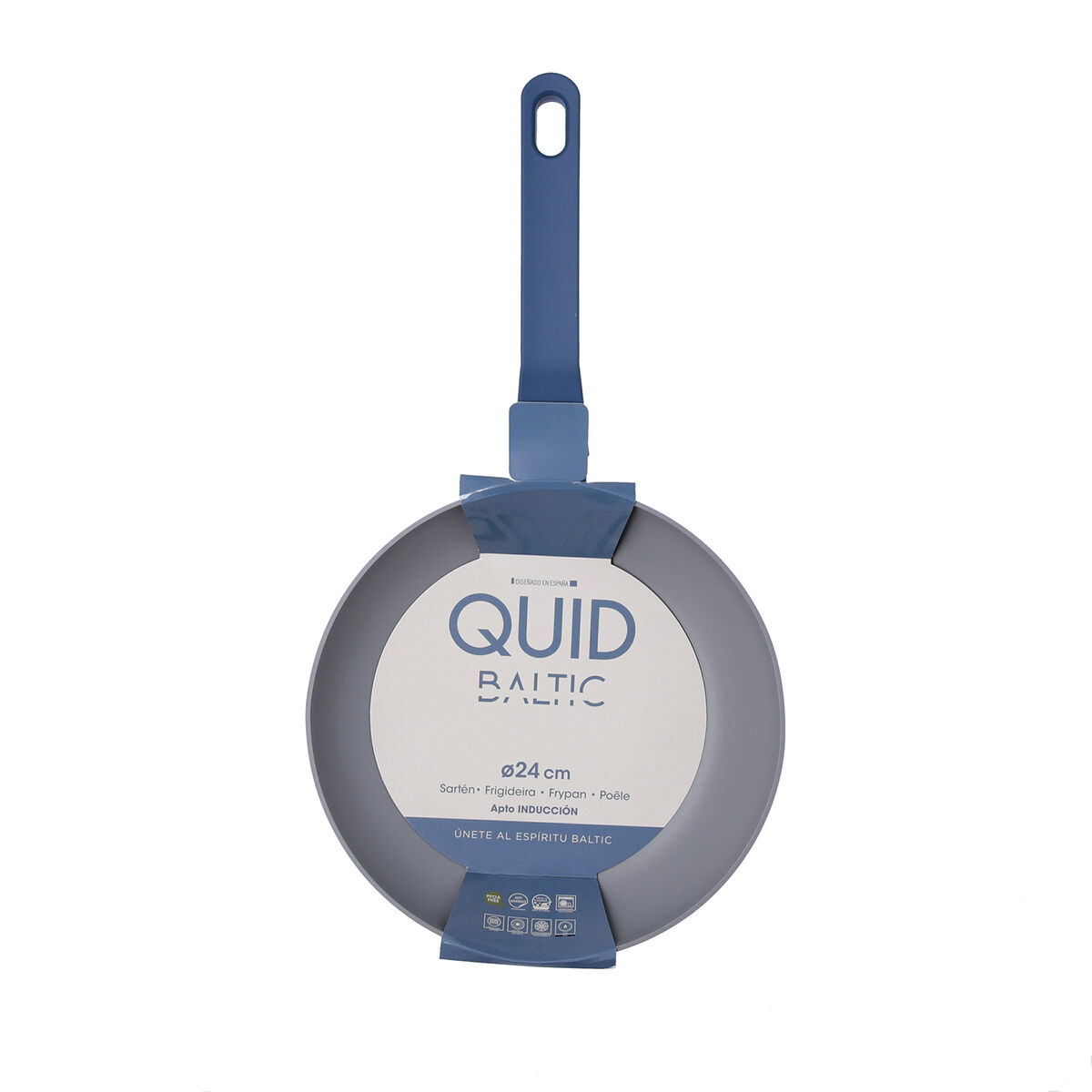 Sartén Quid Baltic Blanco Metal Ø 24 cm (5 Unidades)