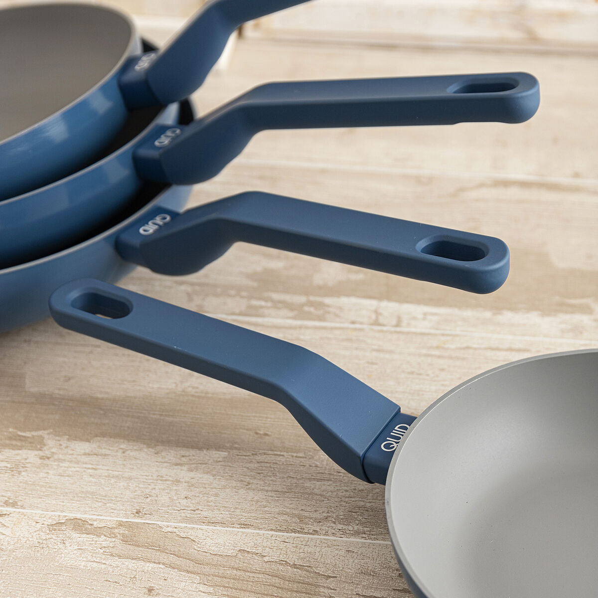 Sartén Quid Baltic Blanco Metal Ø 26 cm (5 Unidades)