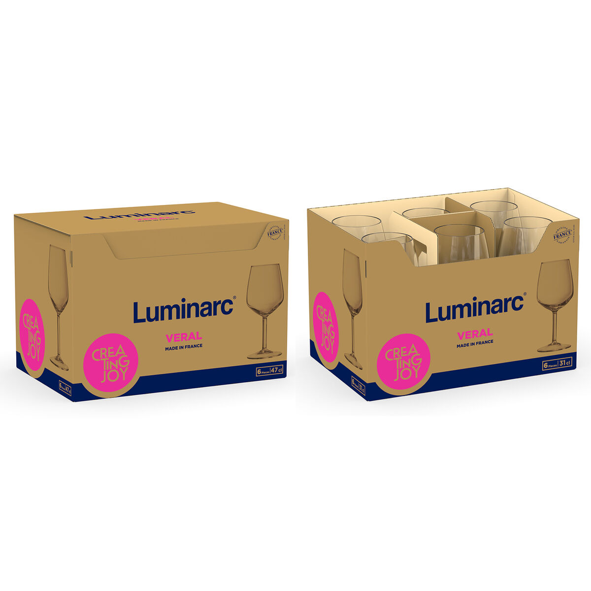 Copa de vino Luminarc Veral Transparente Vidrio 470 ml (6 Unidades)