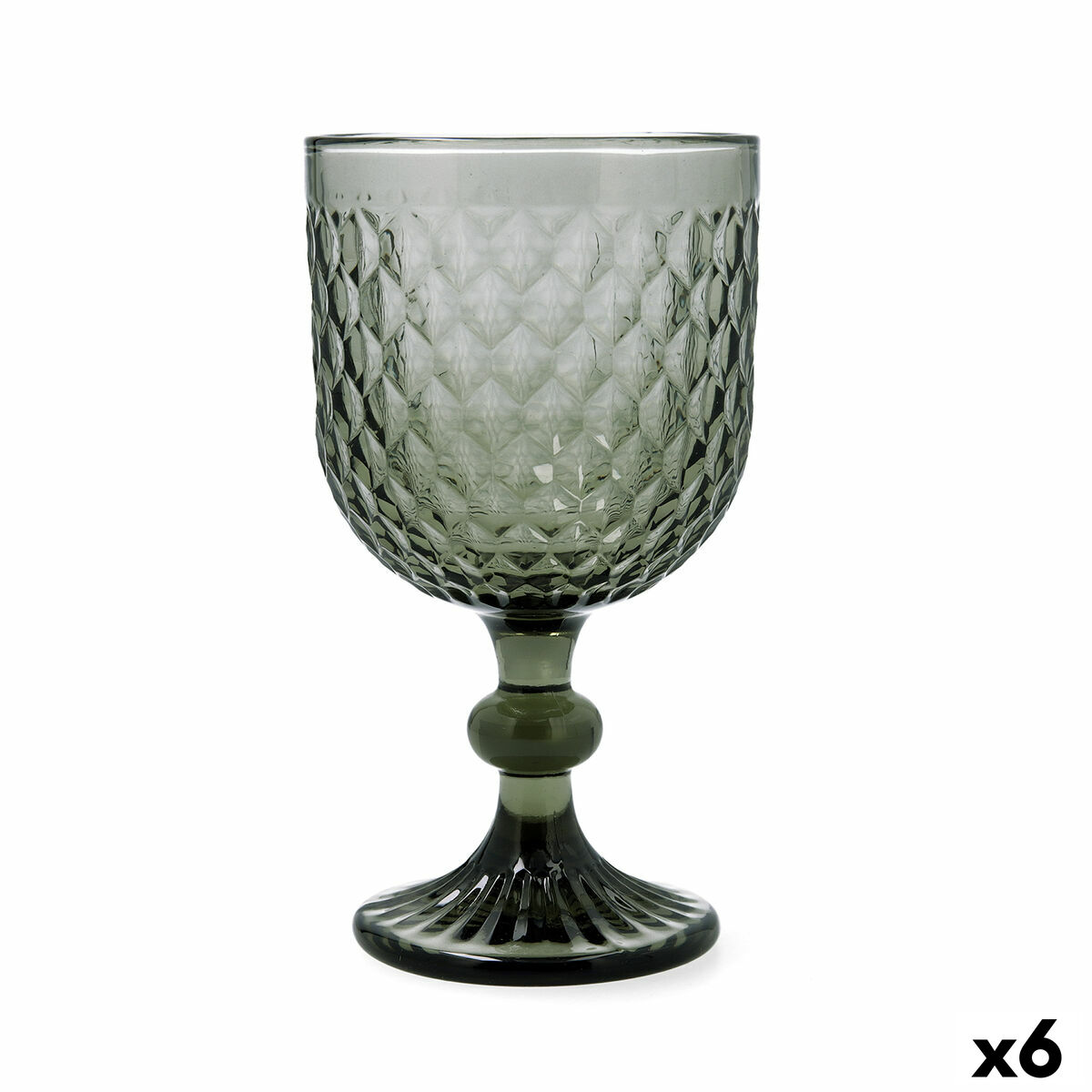 Copa Bidasoa Elite Gris Vidrio 350 ml (6 Unidades)