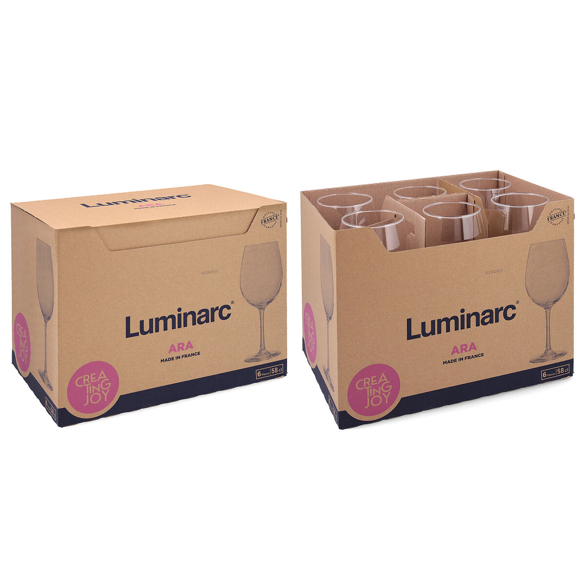 Copa de vino Luminarc Ara Transparente Vidrio 580 ml (6 Unidades)