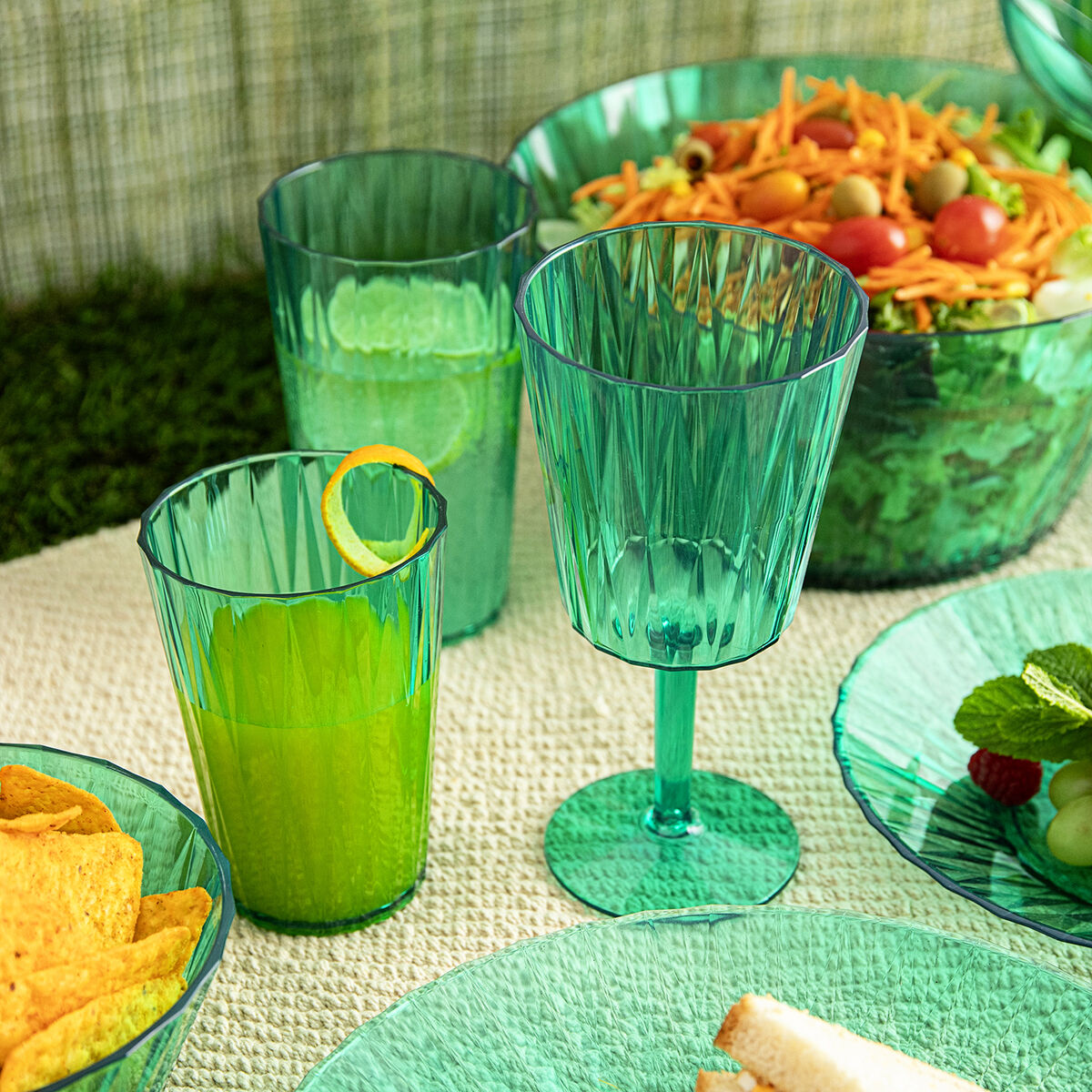 Jarra Quid Iris Verde Plástico 2 L (6 Unidades)