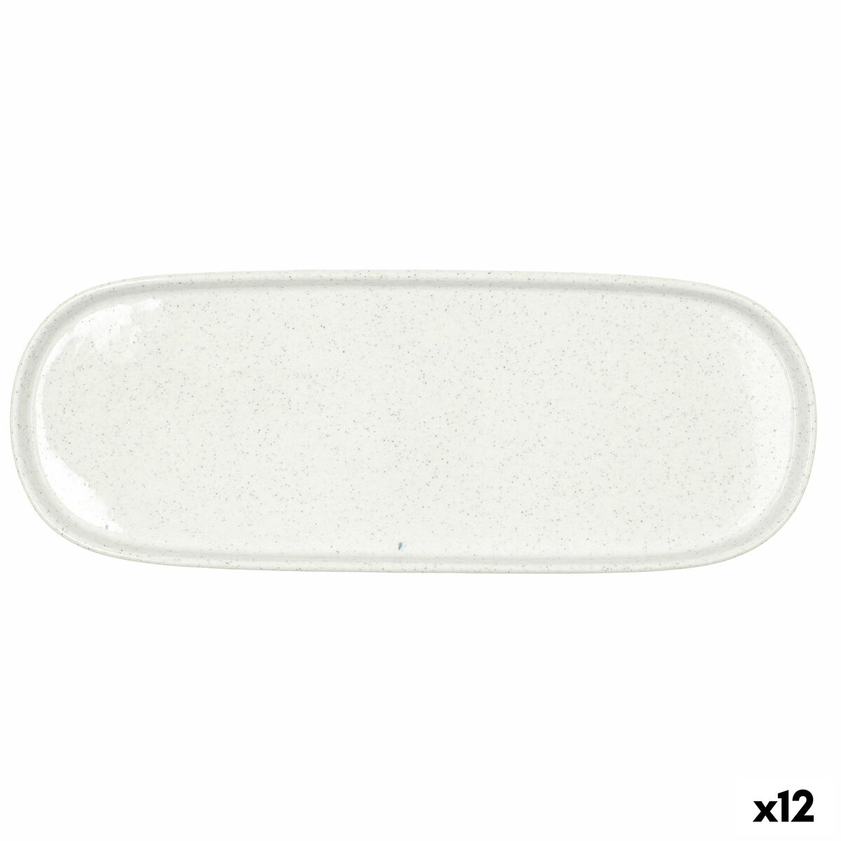 Bandeja de Aperitivos Bidasoa Elite Blanco 30,7 x 11,6 x 2 cm (12 Unidades)
