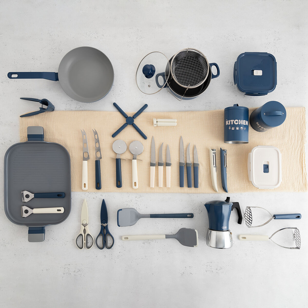 Cafetera Italiana Quid Baltic Blanco Metal 6 Tazas (6 Unidades)