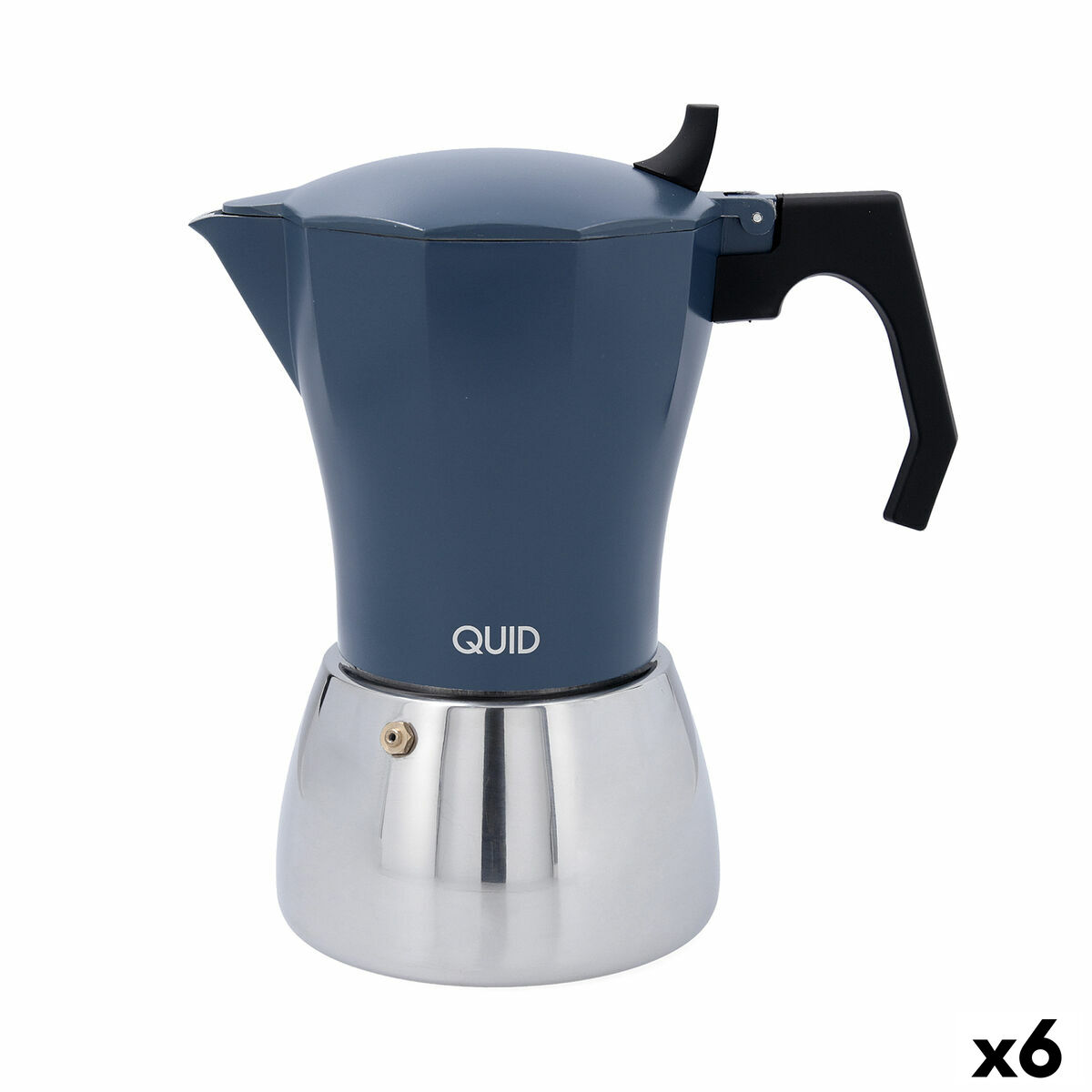 Cafetera Italiana Quid Baltic Blanco Metal 12 Tazas (6 Unidades)
