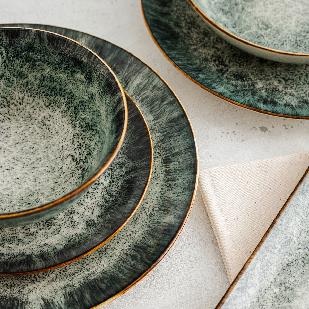 Bandeja de Aperitivos Bidasoa Stela Verde 27,5 x 16,3 cm (6 Unidades)