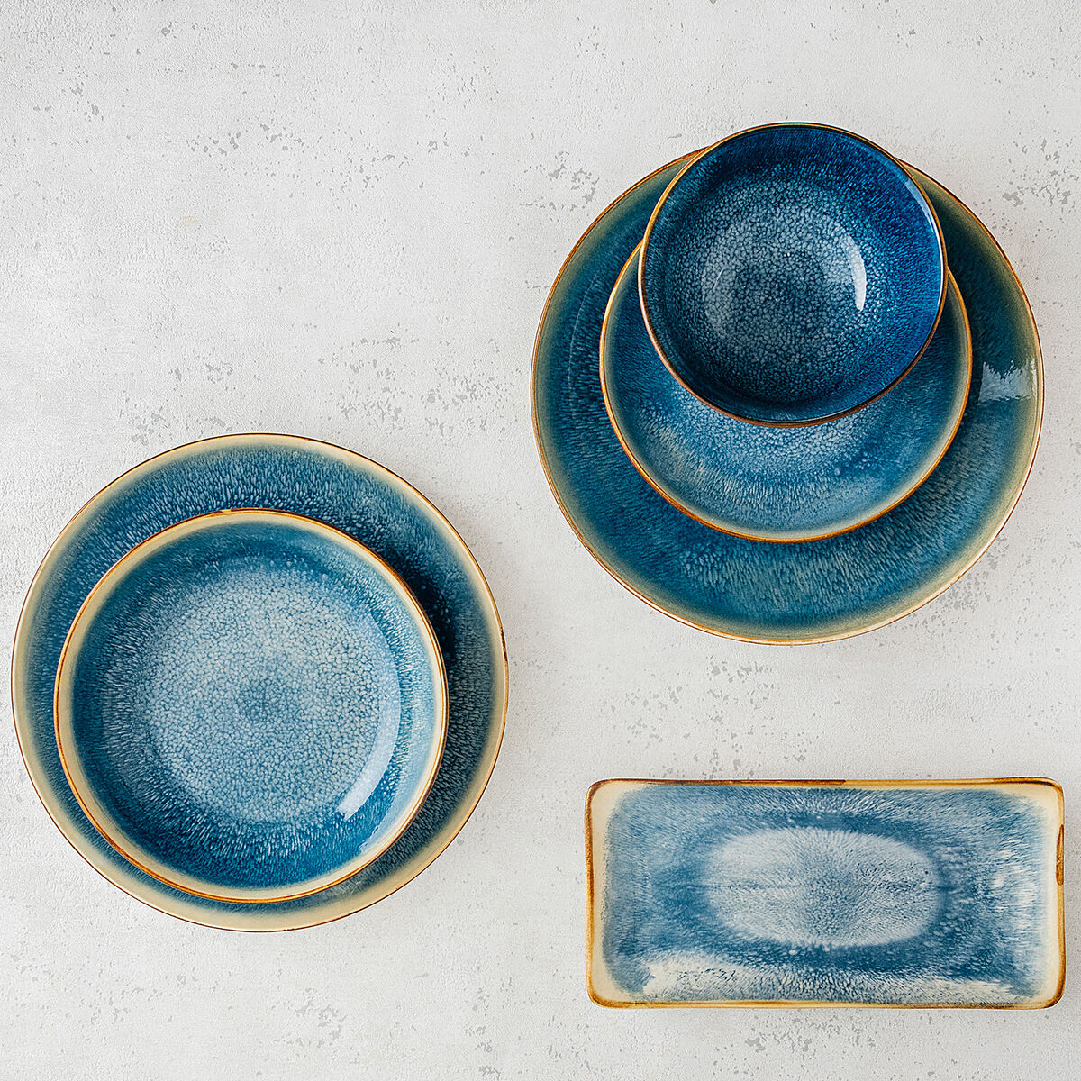 Bandeja de Aperitivos Bidasoa Aura Blanco 25 x 12 cm (6 Unidades)