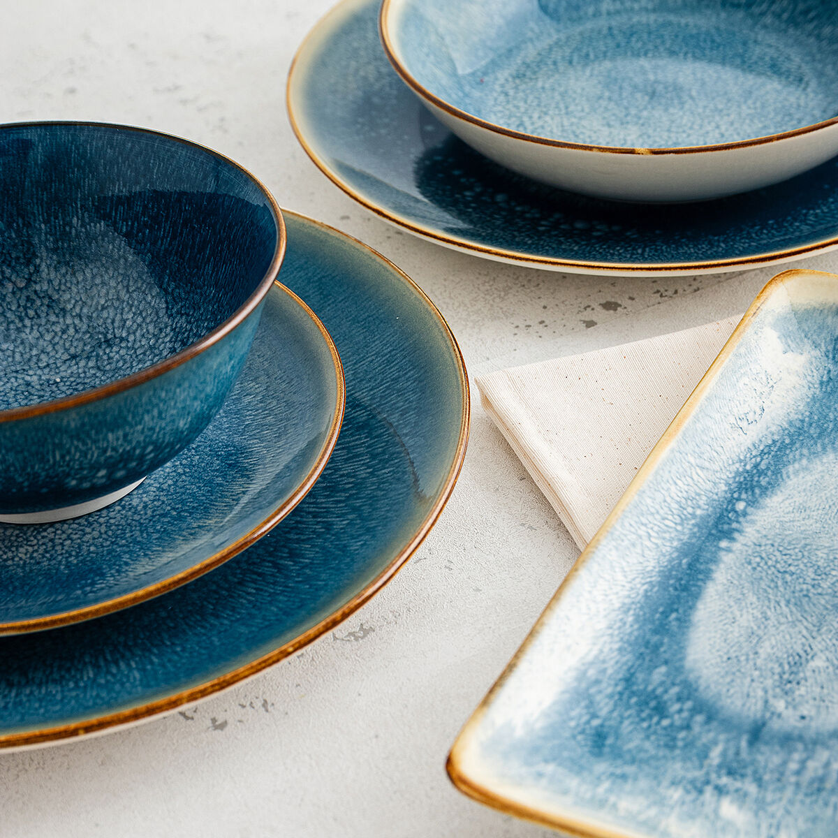 Bandeja de Aperitivos Bidasoa Aura Blanco 25 x 12 cm (6 Unidades)