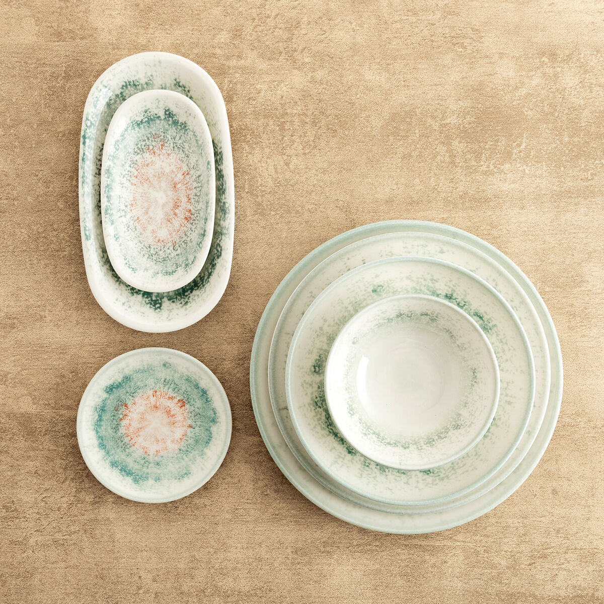 Bandeja de Aperitivos Bidasoa Kai Hydrozero Blanco 26 x 14,5 cm (6 Unidades)