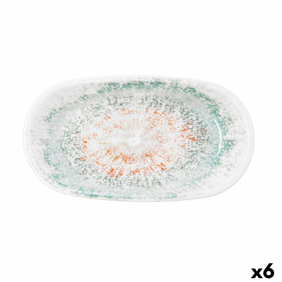 Bandeja de Aperitivos Bidasoa Kai Hydrozero Blanco 26 x 14,5 cm (6 Unidades)