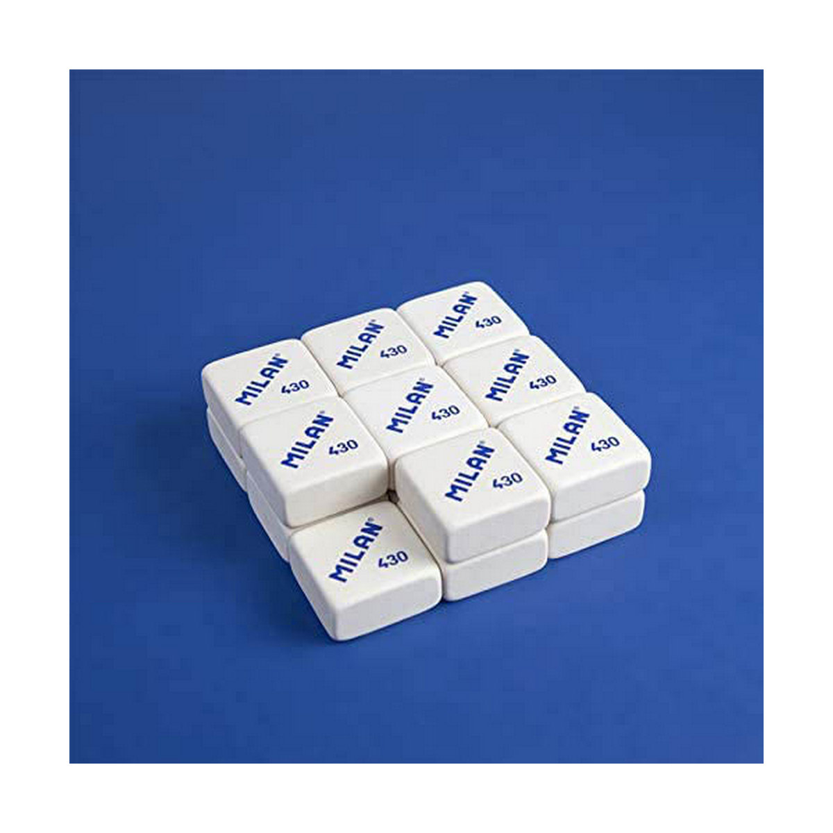 Set de Gomas de Borrar Milan GOMA 430 MIGA DE PAN 30 piezas (25 Unidades)