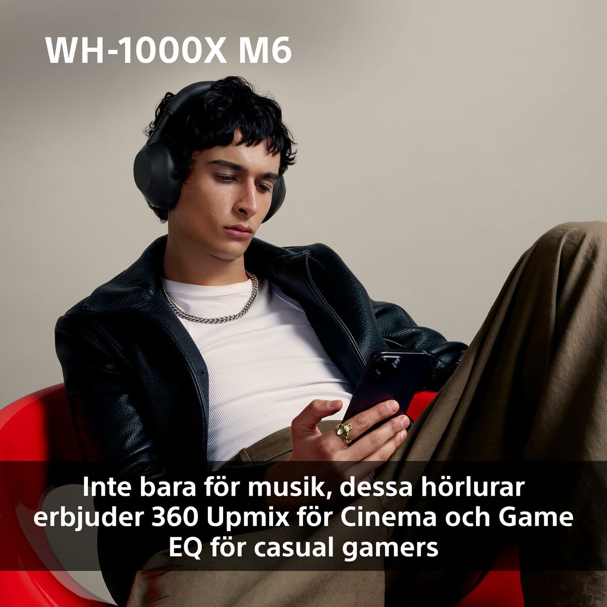 Auriculares Sony WH1000XM6B.CE7 Negro