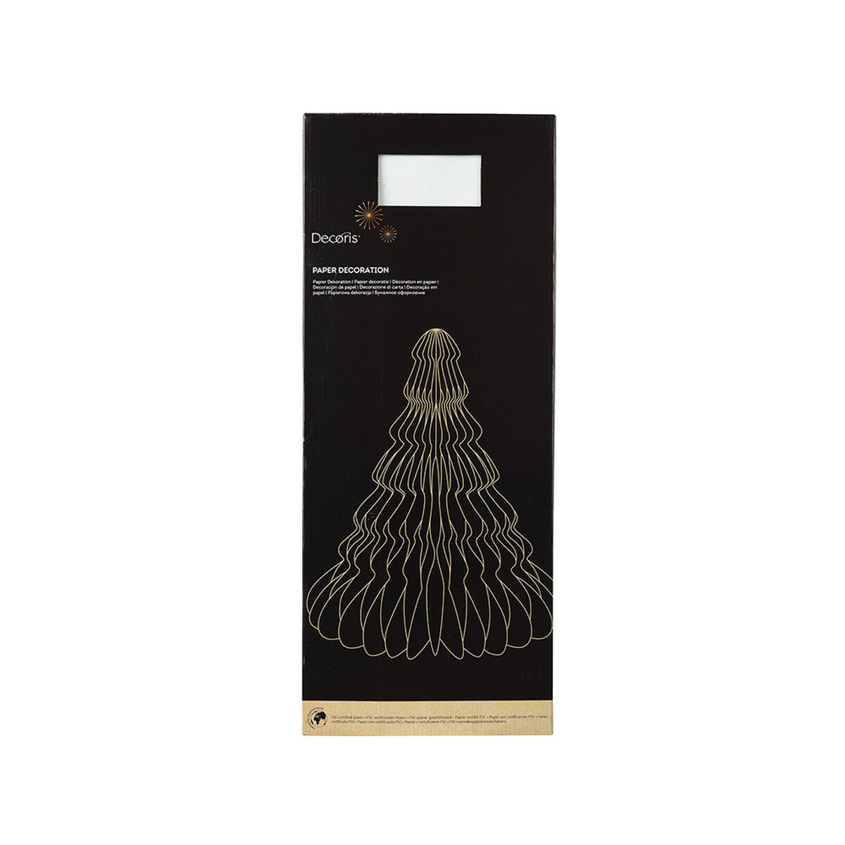 Árbol de Navidad Decoris Blanco Papel Ø 48 x 60 cm