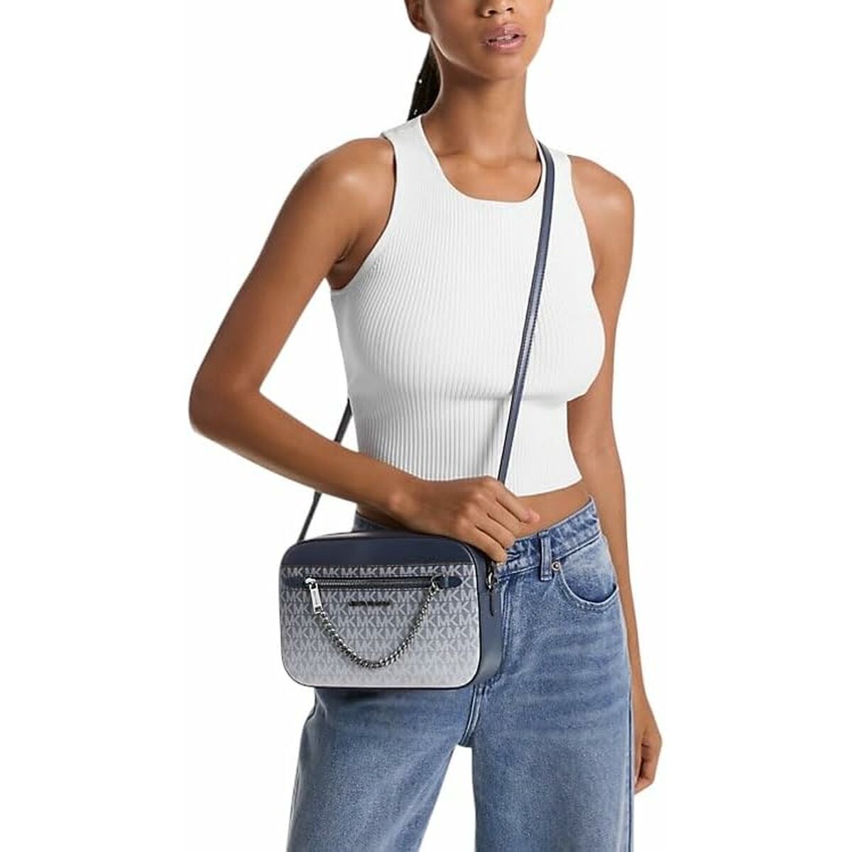 Bolso Bandolera Michael Kors 35R5STTC9V-NAVY Azul 25 x 16 x 6 cm