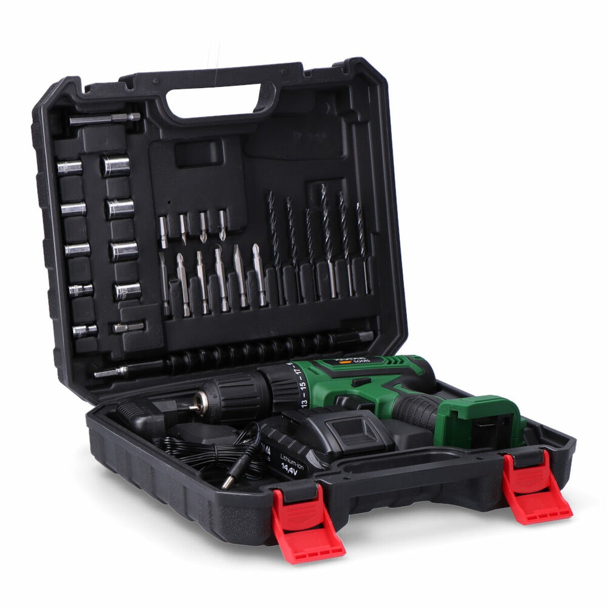 Set de taladro y accesorios Koma Tools 22 Nm