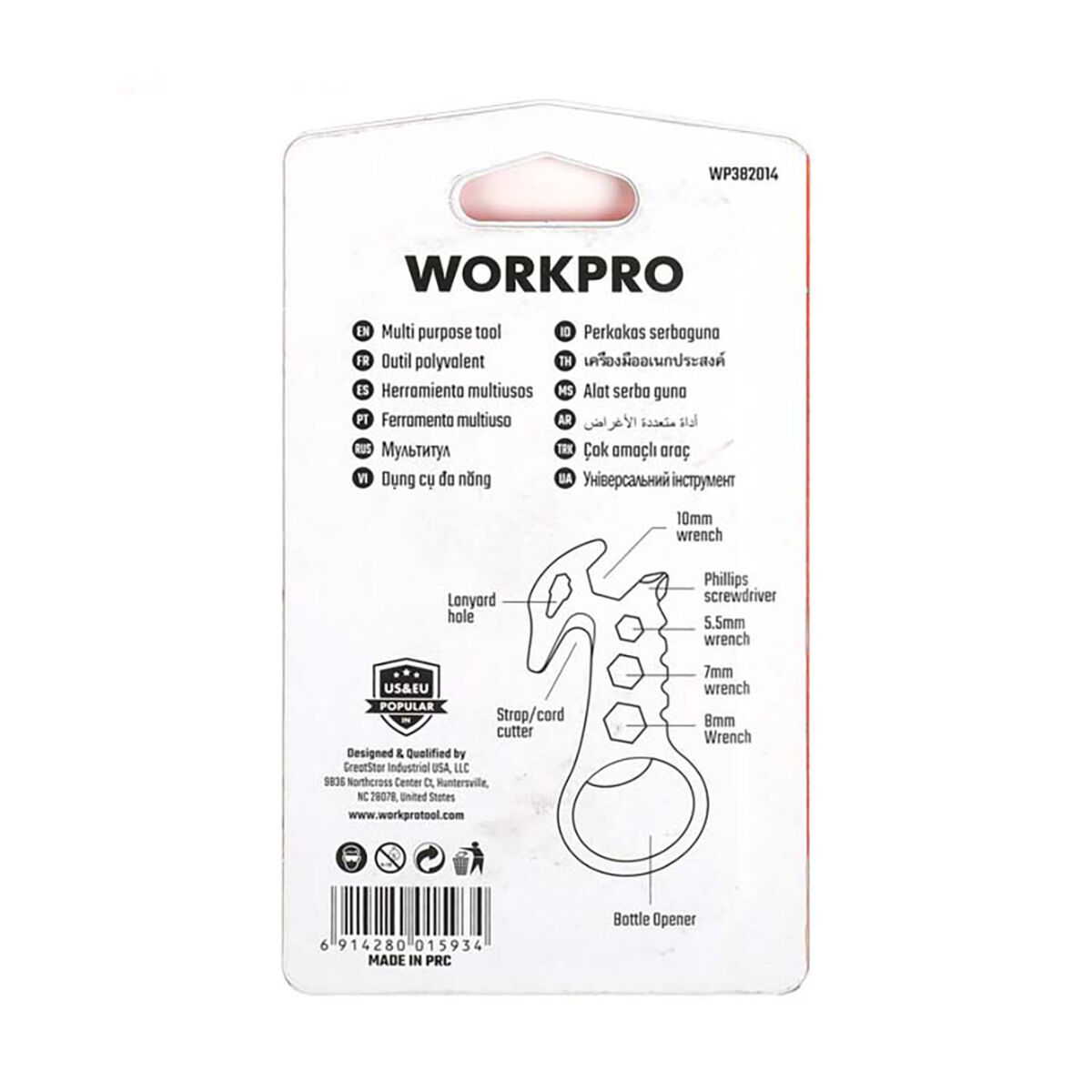 Multiherramienta Workpro 8 in 1