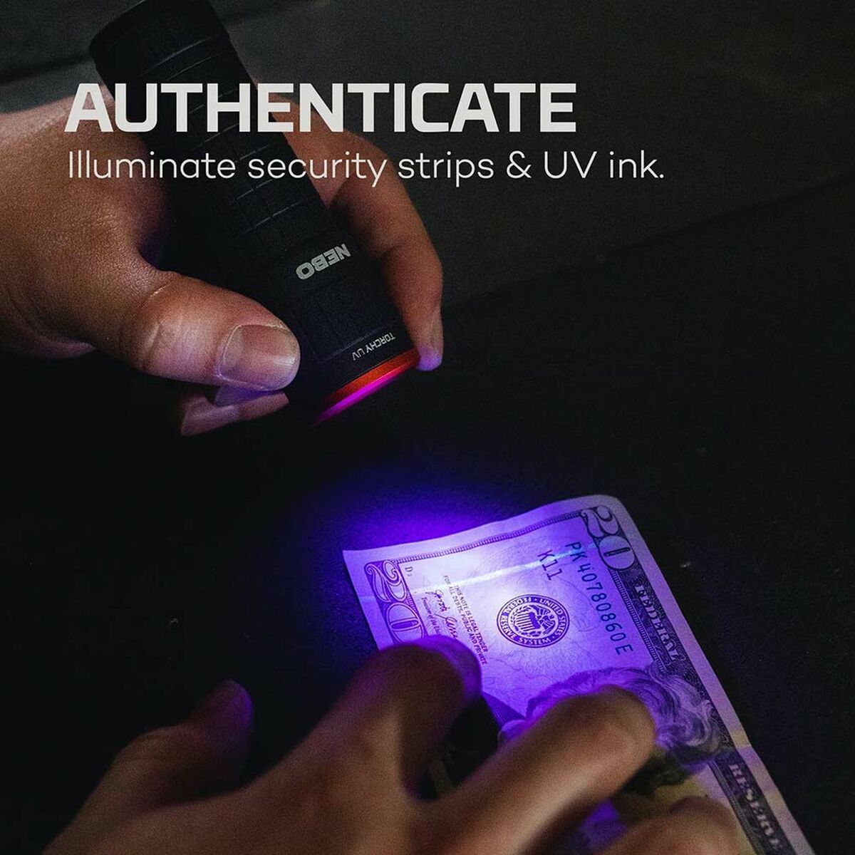 Linterna Nebo Torchy UV