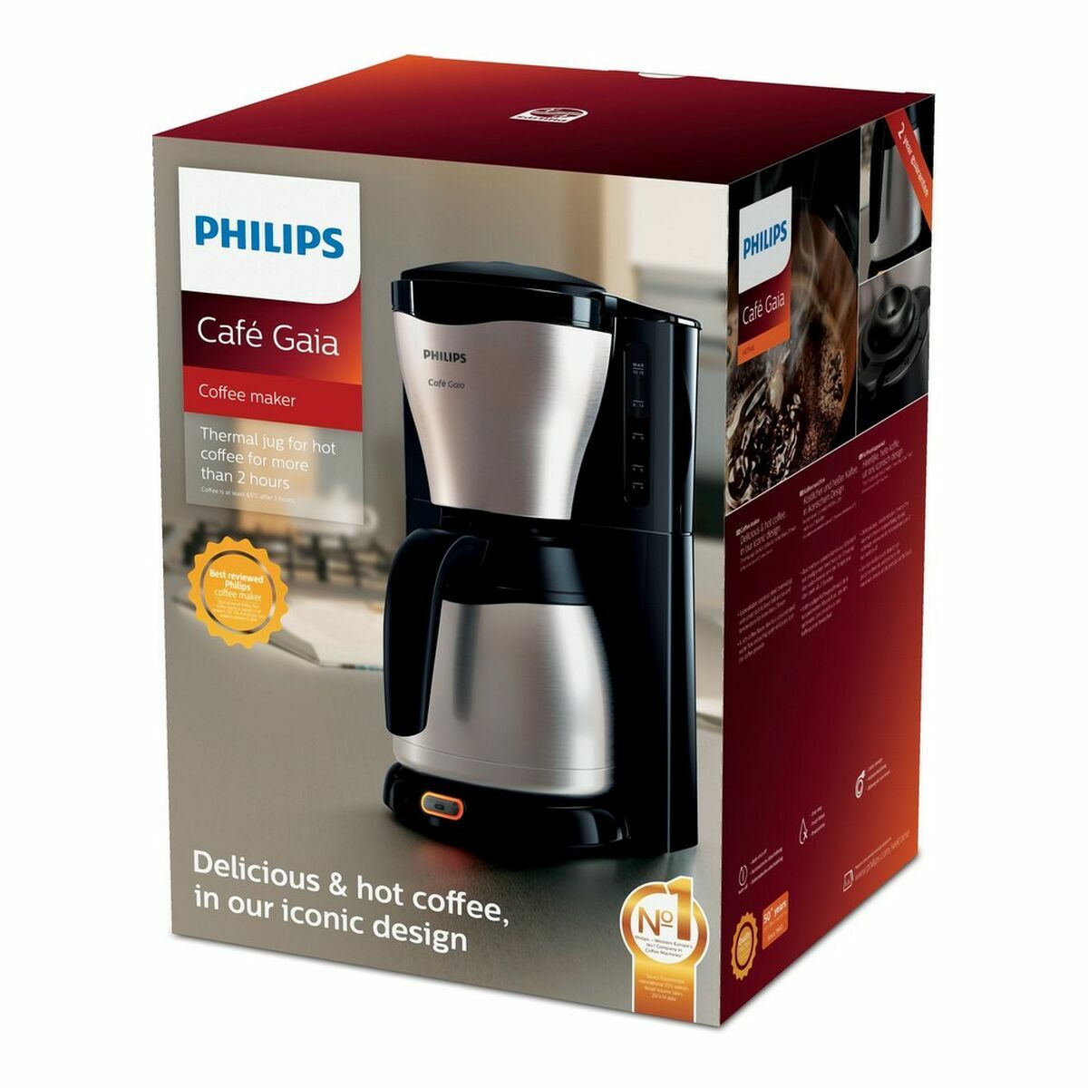 Cafetera de Goteo Philips HD7546/20 Negro 1000 W 1,2 L 15 Tazas