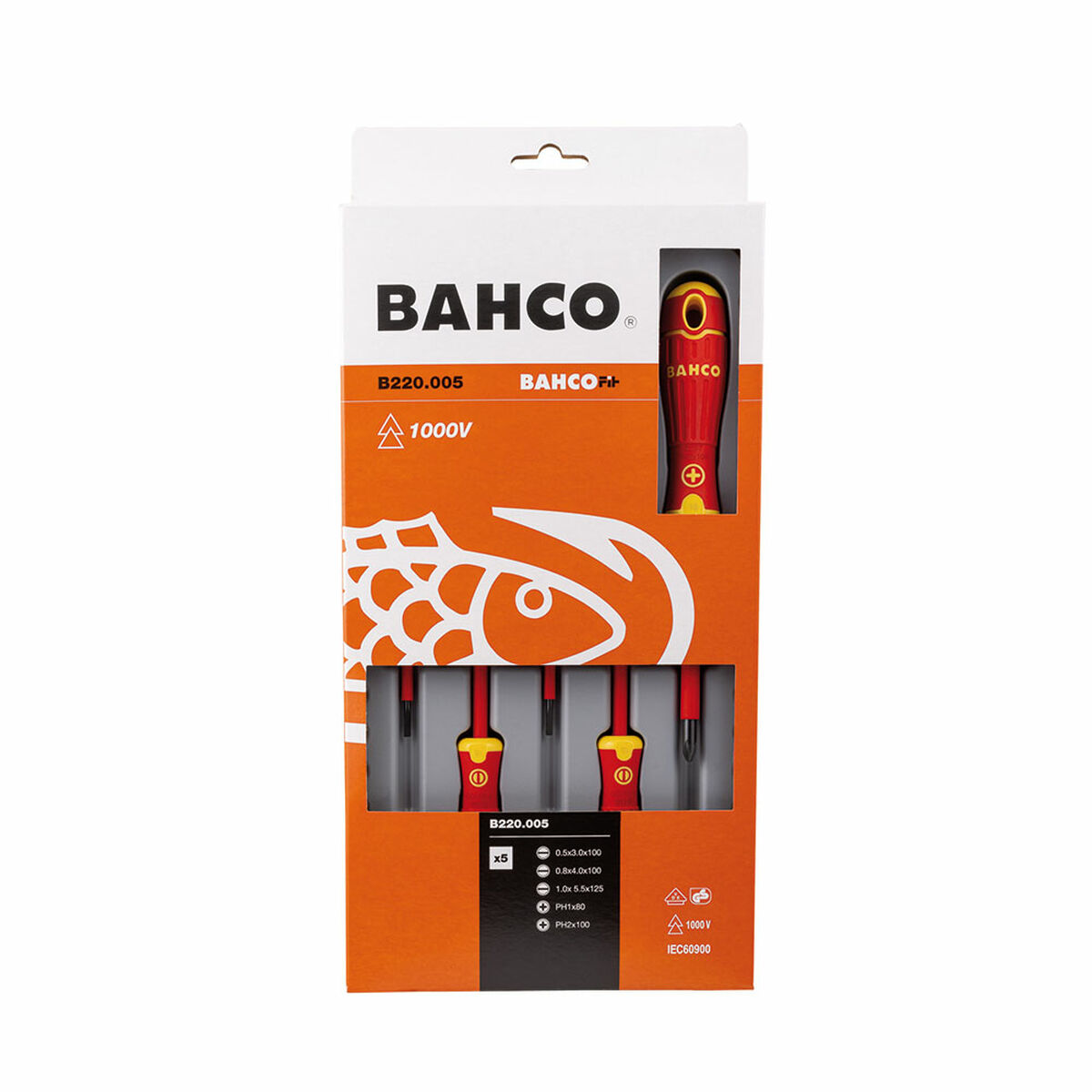 Set de Destornilladores Bahco Bahcofit 5 Piezas