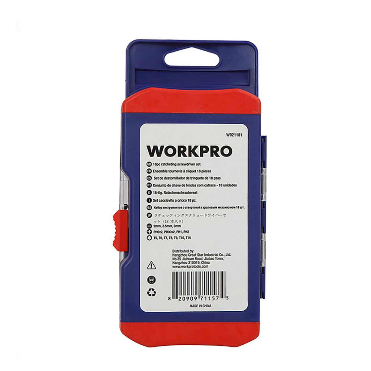 Set de Destornilladores Workpro 18 Piezas