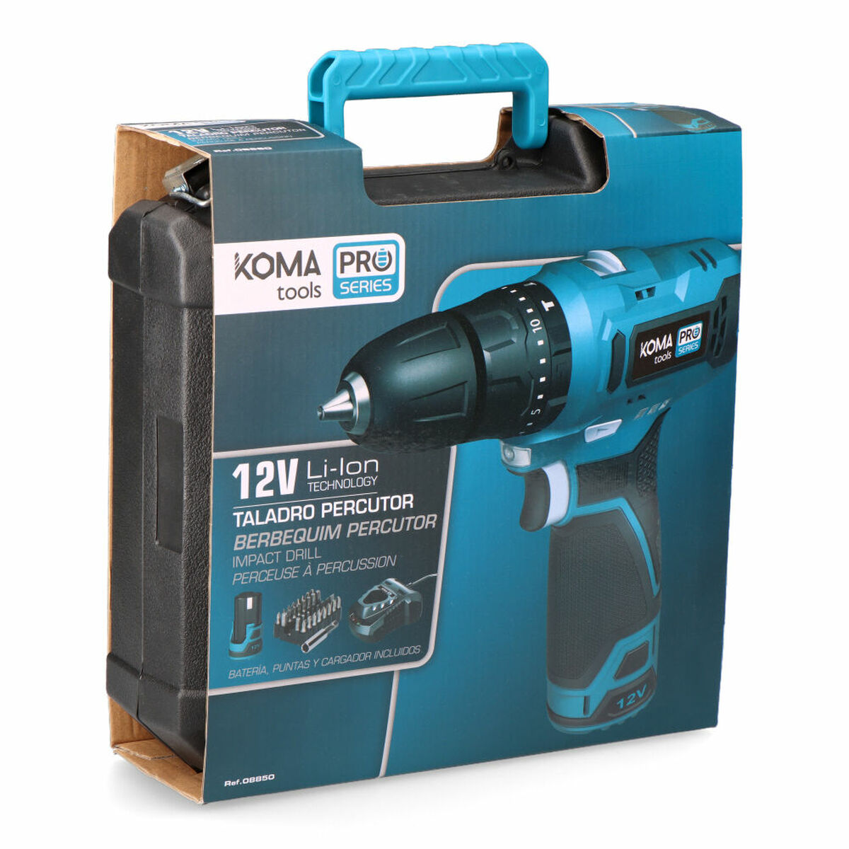 Set de taladro y accesorios Koma Tools 12 V