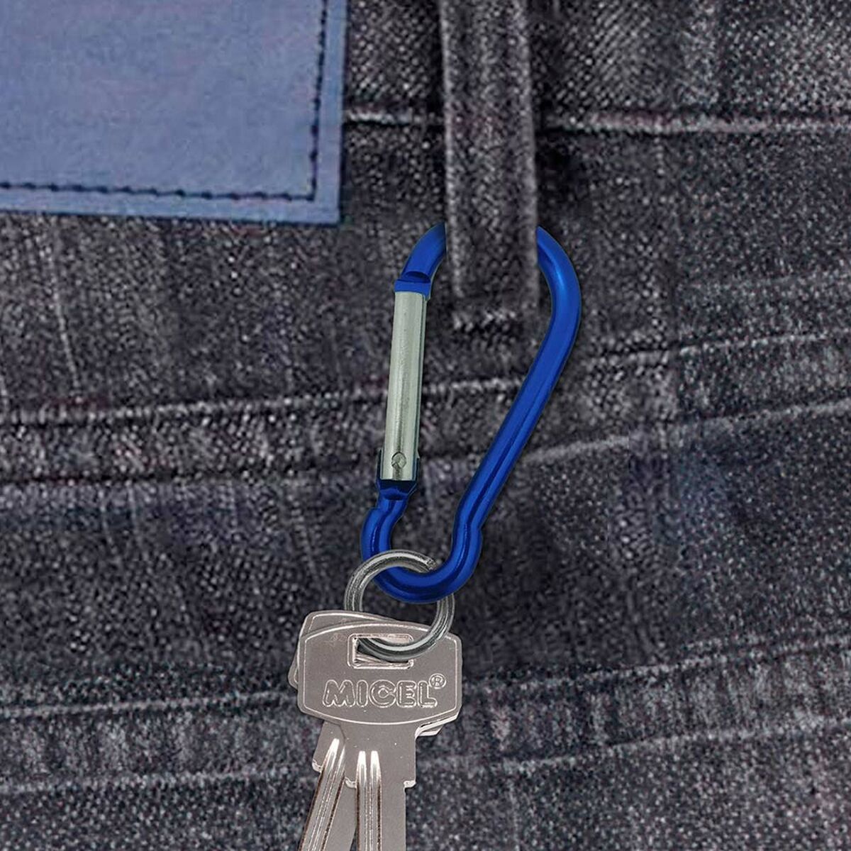 Mosquetón EDM 86055 msq04 Multicolor Aluminio 10 X 100 MM