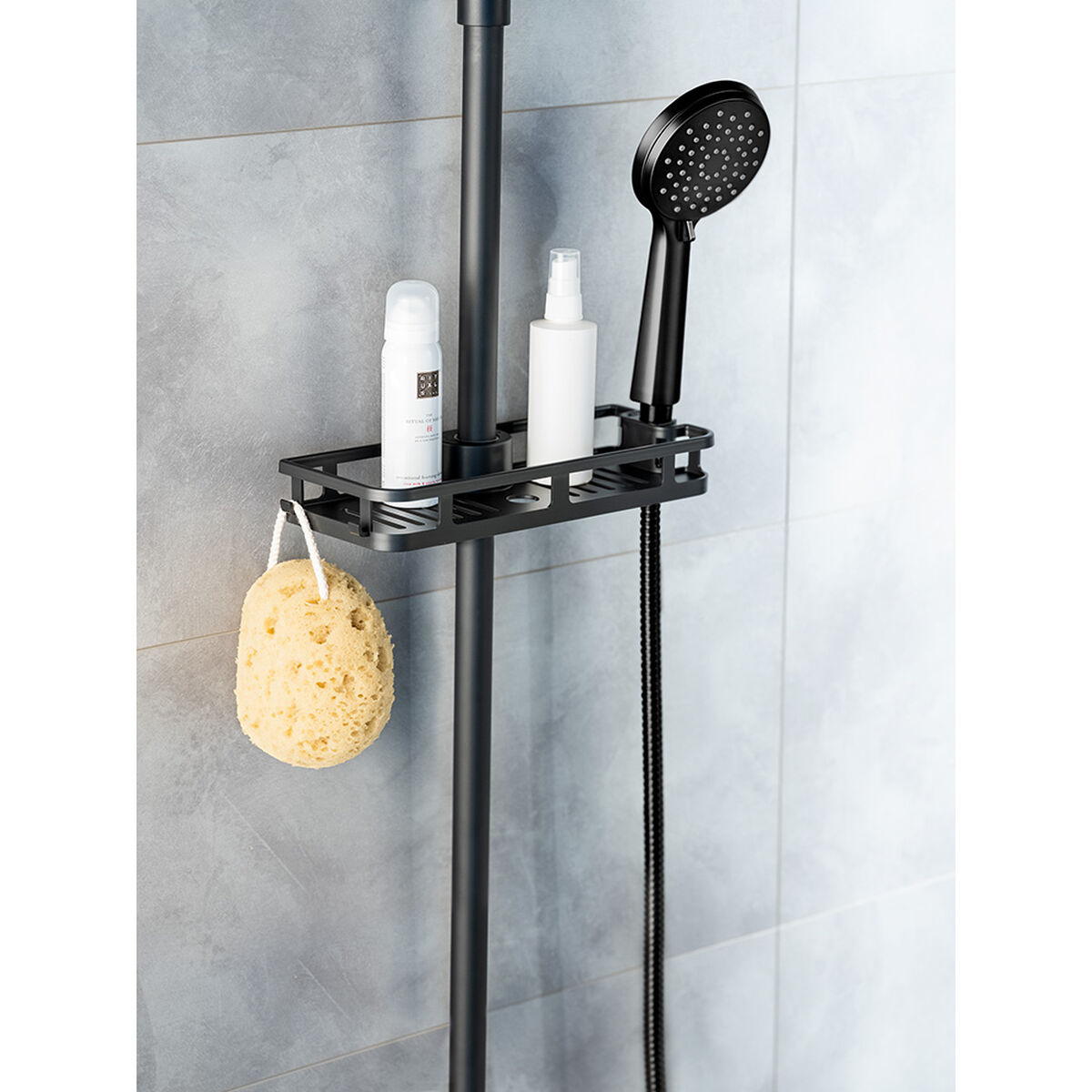 Estantería de Baño Wenko libertà Negro ABS