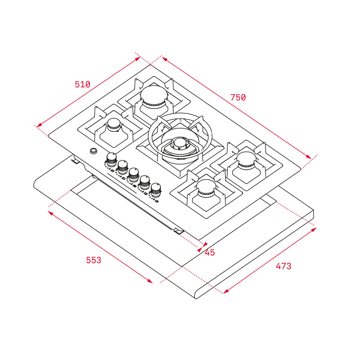 Placa de Inducción Teka EFX 70.1 5G AI AL DR CI