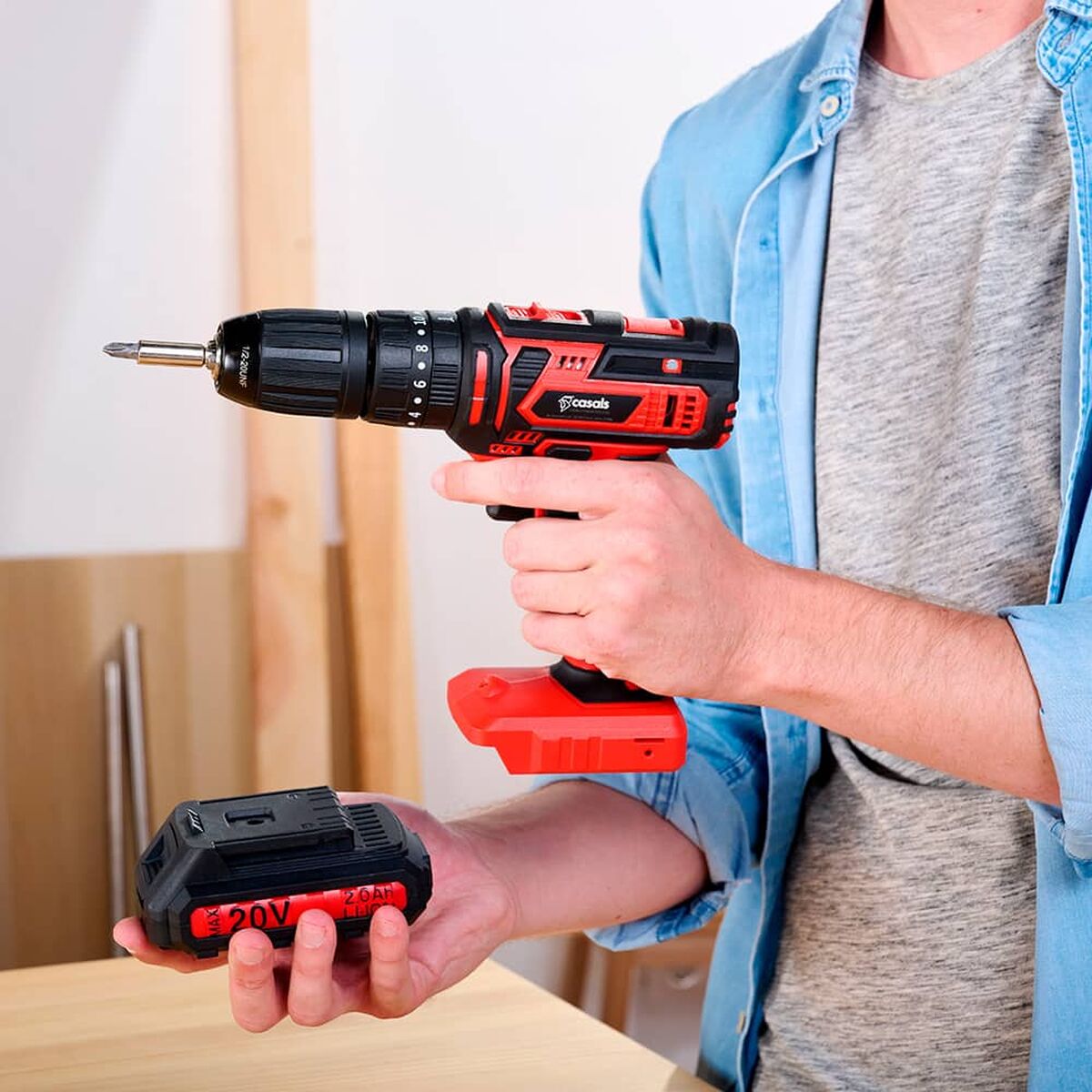 Taladro Percutor Casals cid2050b 20 V