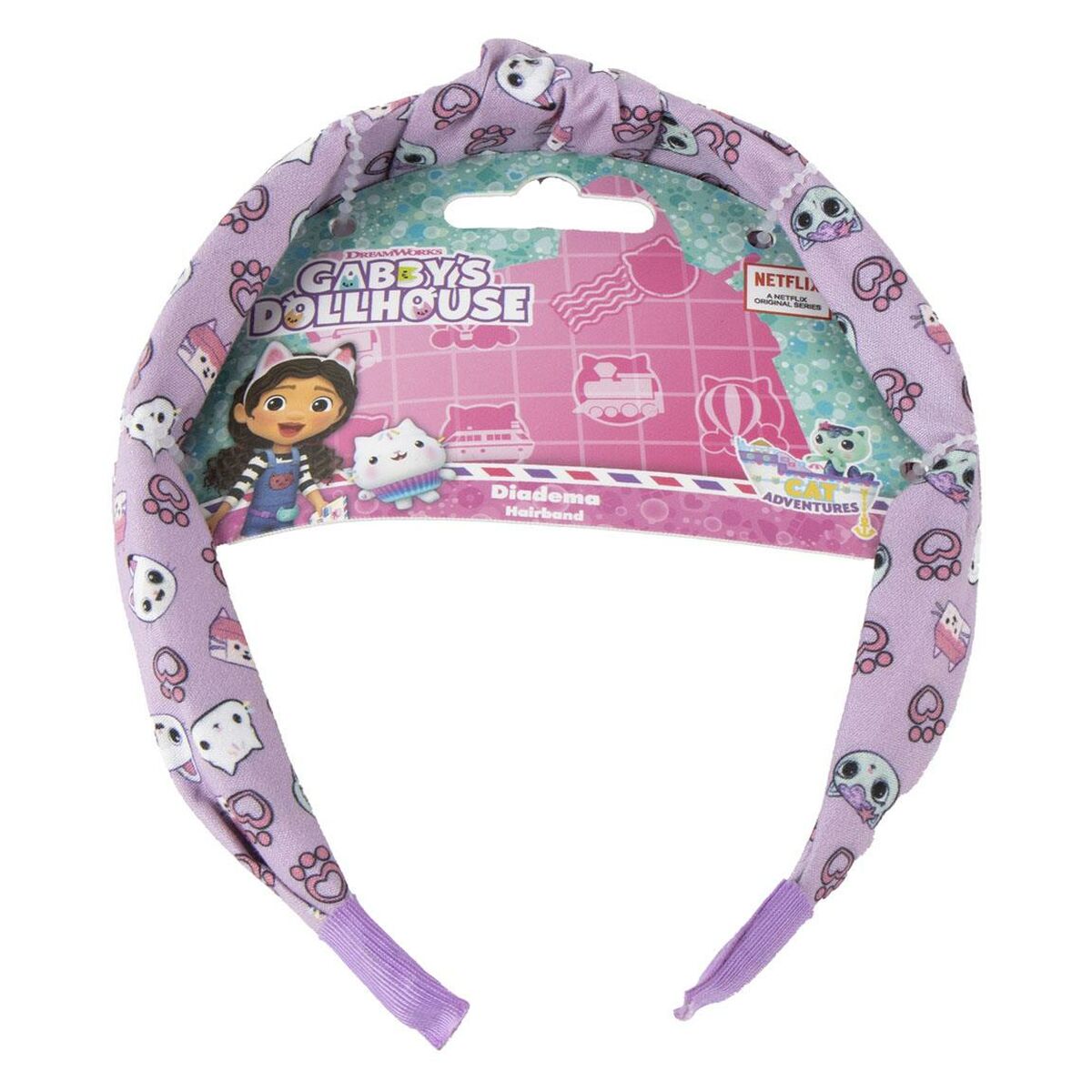 Diadema Gabby's Dollhouse Morado