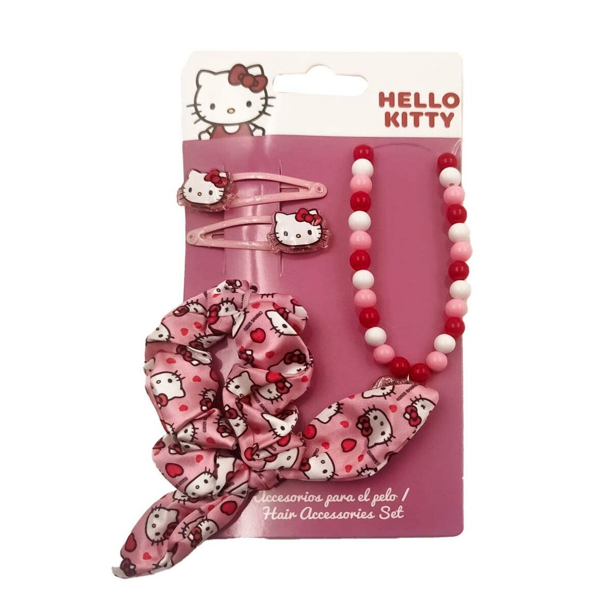 Accesorios para el Pelo Hello Kitty Rosa 4 Piezas