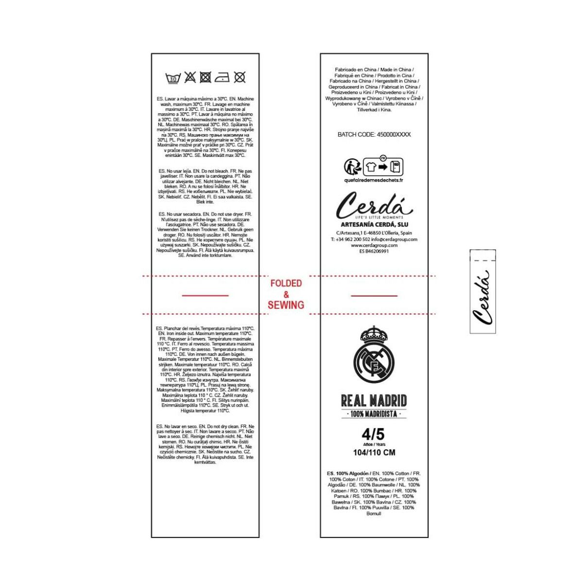 Bañador Boxer Para Niños Real Madrid C.F. Multicolor