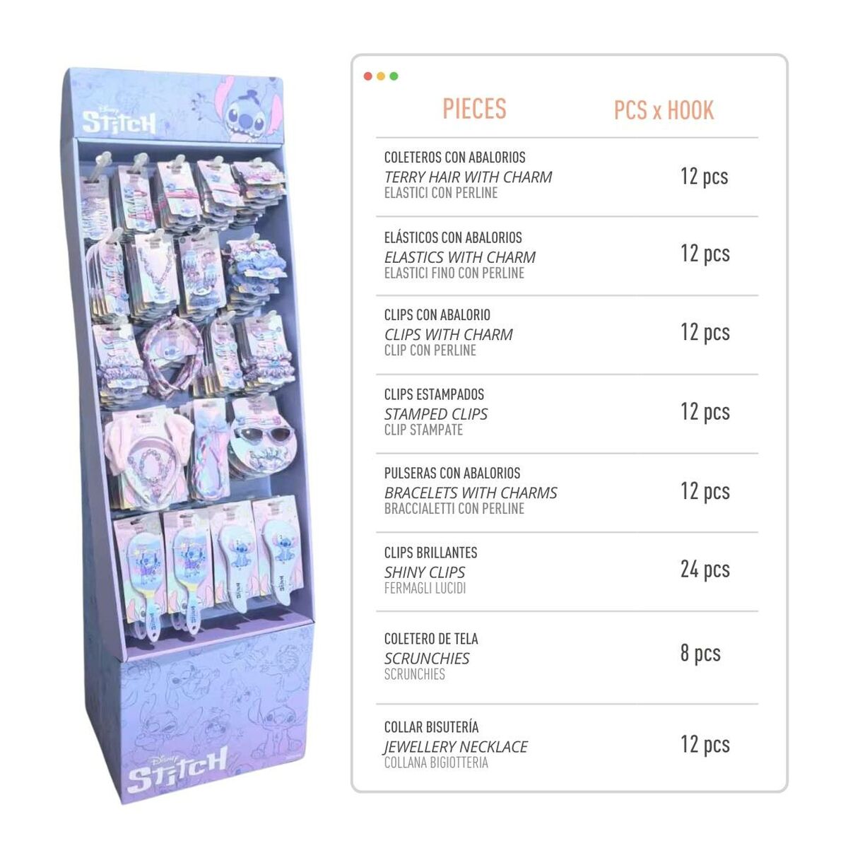 Clips para Pelo Stitch Azul