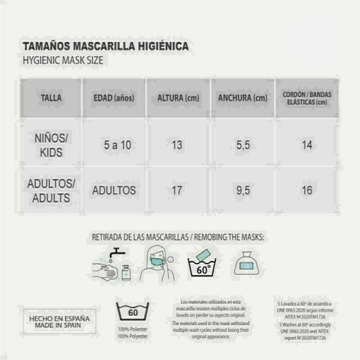 Mascarilla Higiénica de Tela Reutilizable Harry Potter black