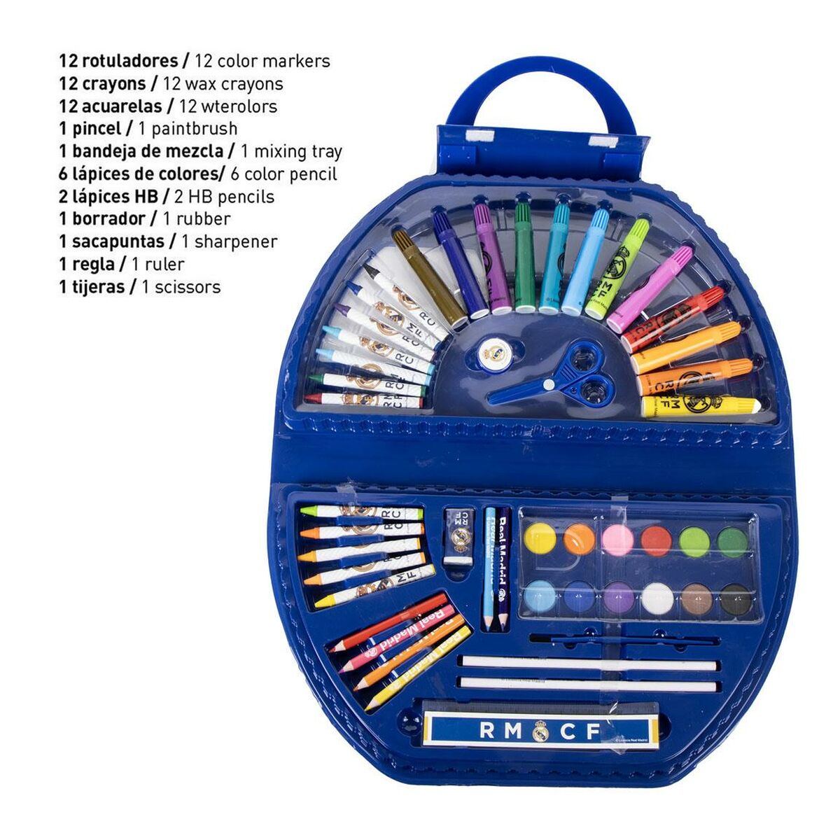 Set de Dibujo Real Madrid C.F. 41 x 58 x 3 cm 50 Piezas