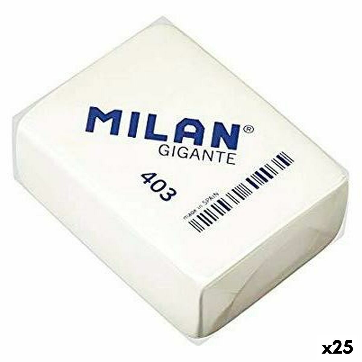 Goma de borrar Milan 3 Piezas (25 Unidades)