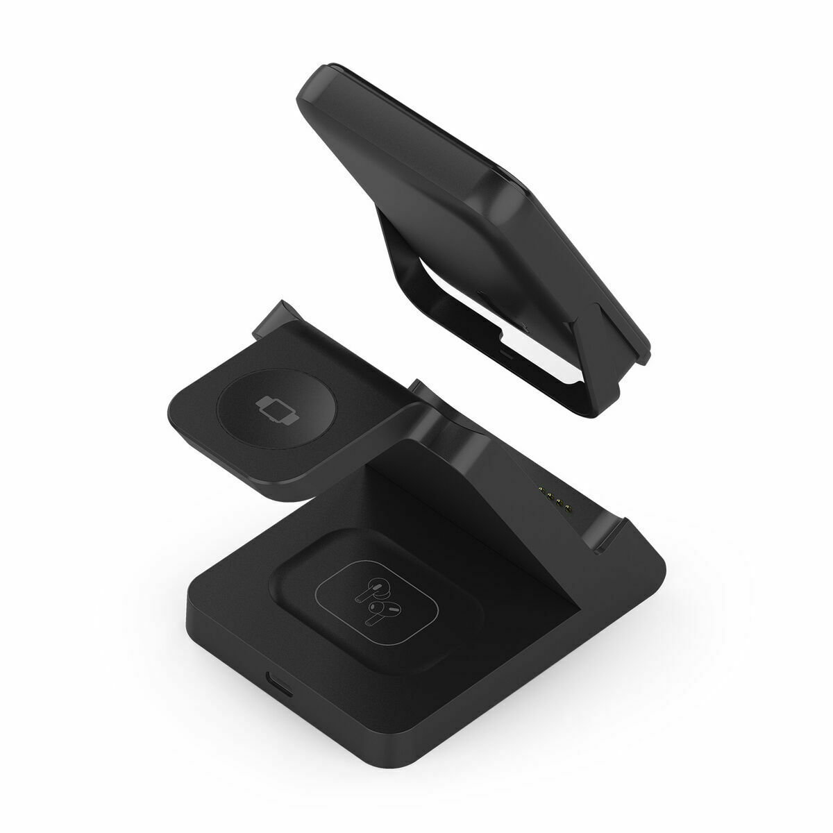 Cargador Inalámbrico Aisens ASCH-15W4WC064-BK Negro 15 W