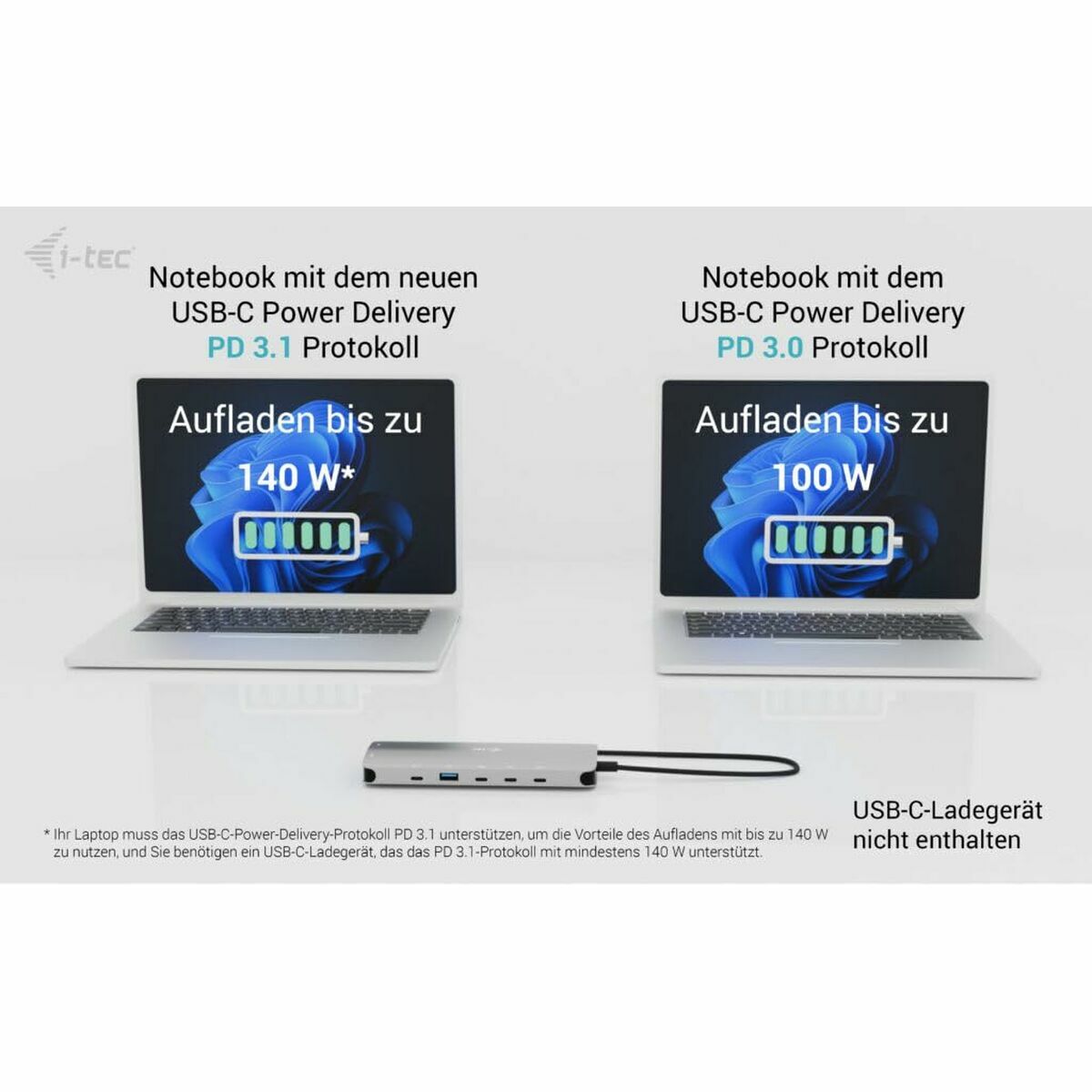 Hub USB i-Tec C31NANOTRIPLEDOCKPD Gris