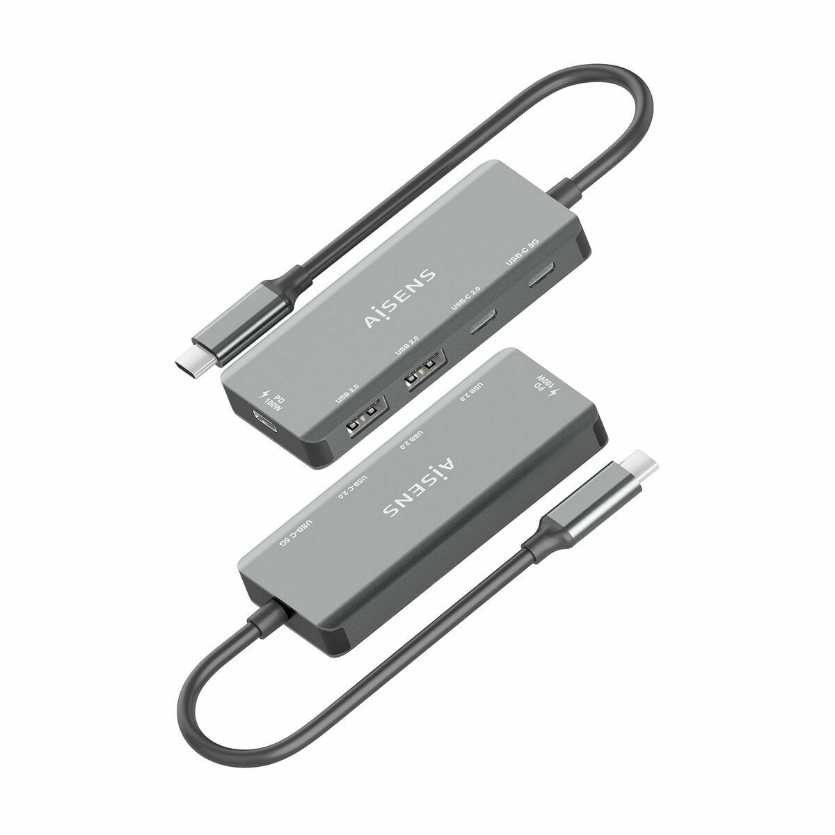 Hub USB Aisens A109-0946 Gris 100 W
